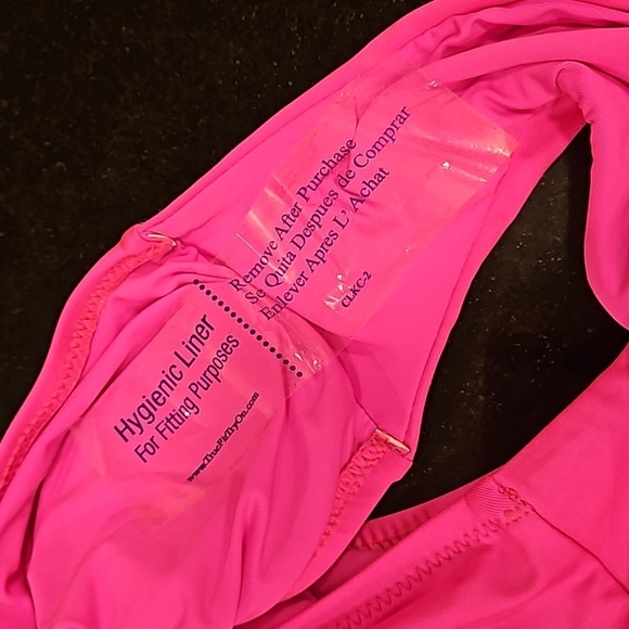 💕TRINA TURK💕 Monaco One Piece Bandeau ~ Pink Pop 2 NWT - Picture 12 of 12